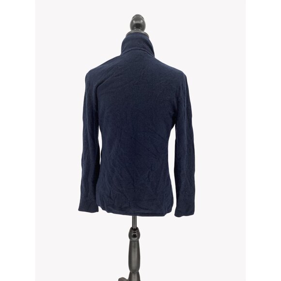 Neiman Marcus Cashmere Collection Navy Cardigan Sweater XL Womens Shawl Collar - Picture 3 of 6